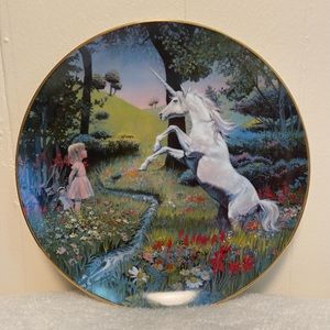 Vintage 1983 "Morning Encounter" Collector Plate By Jeffrey Terreson
